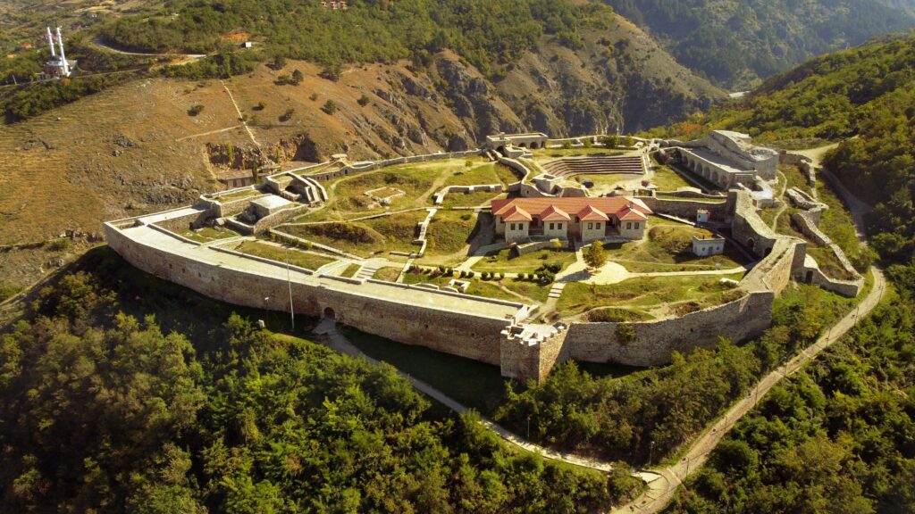 South towards Kruja
